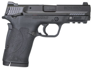 Smith & Wesson 11663 M&P Shield EZ Micro-Compact Frame 380 ACP 8+1, 3.67" Black Armornite Steel Barrel & Serrated Slide, Matte Black Polymer Frame w/Picatinny Rail, Thumb/Grip Safety, Ambidextrous