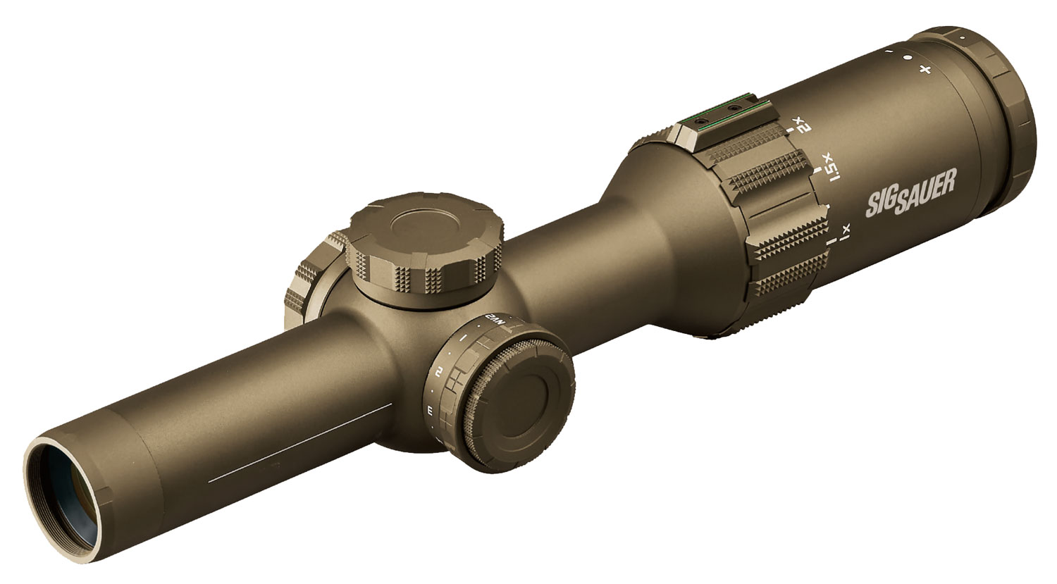 Sig Sauer Electro-Optics SOT61231 Tango6T Flat Dark Earth 1-6x24mm 30mm Tube Illuminated Horseshoe Dot 5.56/7.62 Reticle