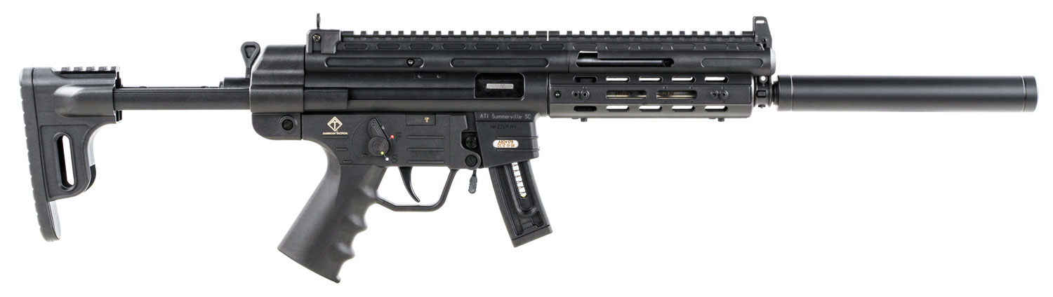 GSG GERGGSG1610ML GSG-16 Full Size 22 LR 10+1 16.25" Black Black Polymer Receiver Black Collapsible w/Storage Compartment Stock Right Hand