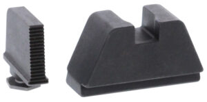 AmeriGlo GL470 Optic Compatible Sight Set for Glock 2XL Tall Serrated Front Sight- Black Rear Sight