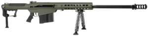 Barrett 14555 M107A1 50 BMG 10+1 29" Chrome-Lined Fluted Barrel, OD Green Cerakote Aluminum Receiver, OD Green Fixed Stock w/Thermal-Guard Cheek Piece & Sorbothane Recoil Pad, Optics Ready