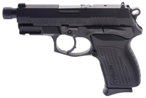 Bersa TPR9CMX TPRCX Compact Frame 9mm Luger 13+1, 4.10" Black Steel Threaded Barrel, Matte Black Serrated Steel Slide & Aluminum Frame w/Beavertail, Ambidextrous