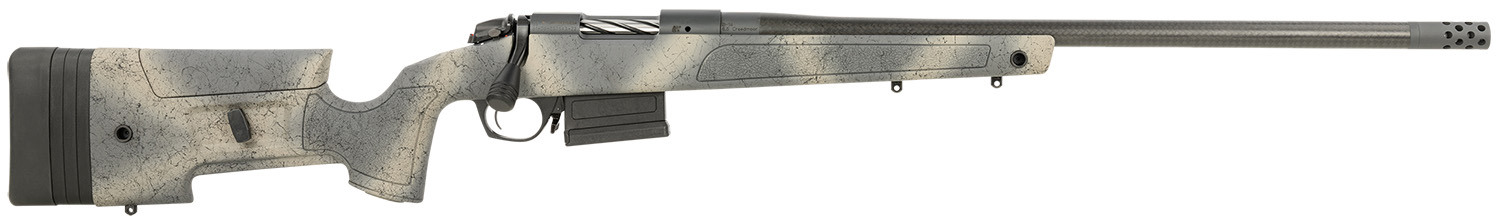Bergara Rifles B14S382CF B-14 HMR Carbon Wilderness 6.5 Creedmoor 5+1 24" Carbon Fiber Wrapped Barrel, Woodland Camo Molded with Mini-Chassis Stock, Right Hand