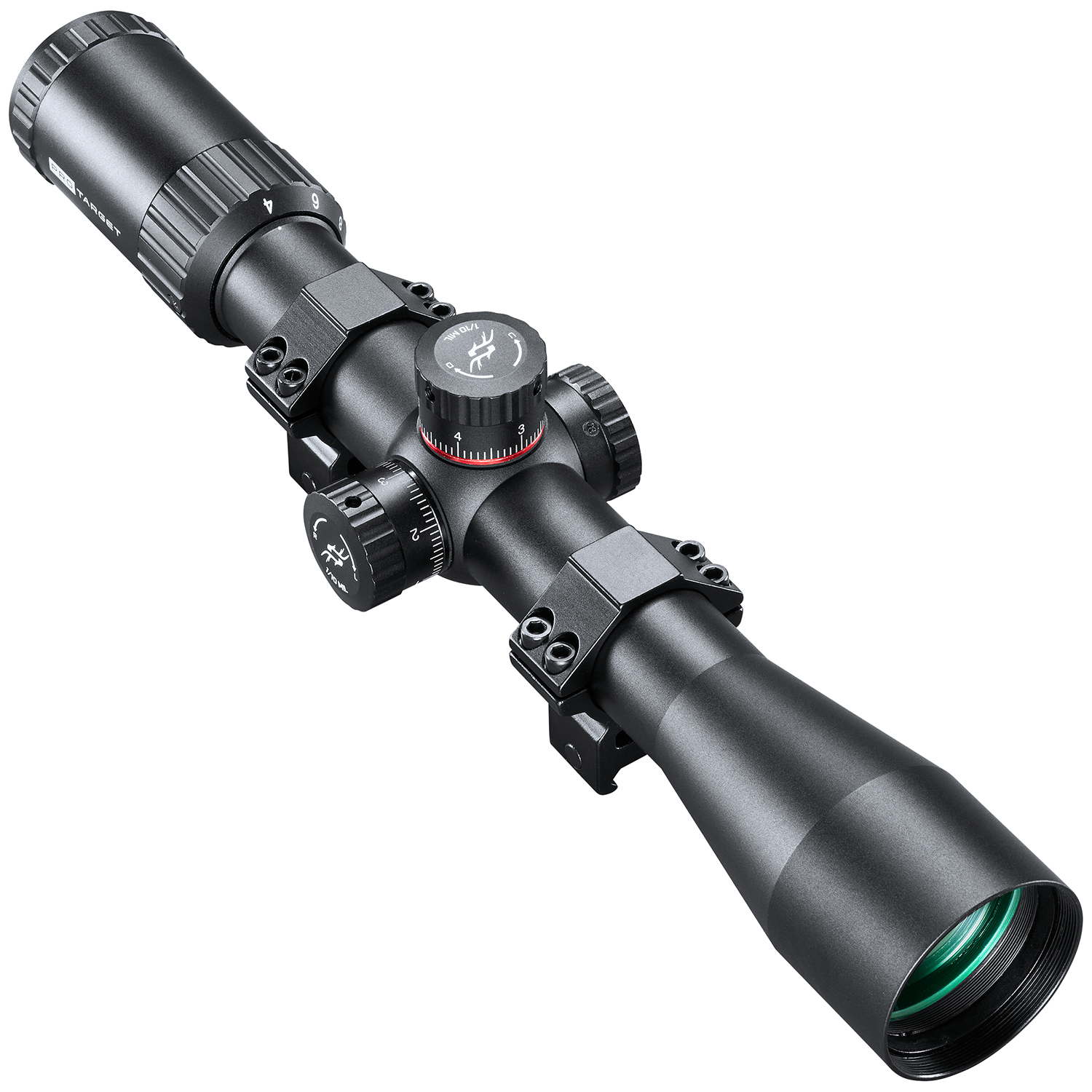 Simmons SIM41640 ProTarget Matte Black 4-16x40mm 30mm Tube Mil-Dot Reticle