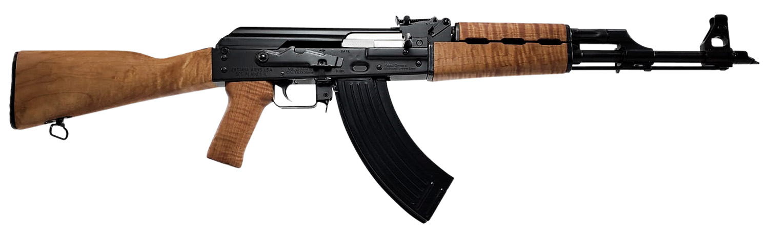Zastava Arms Usa ZR7762LM ZPAP M70 7.62x39mm 30+1 16.30" Barrel, Black Barrel/Rec, Tiger Stripe Light Maple Grip & Fixed Stock