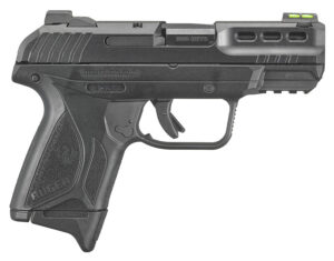 Ruger 3855 Security-380 380 ACP 10+1 3.42" Black Oxide Barrel, Black Serrated Steel Slide, Black Polymer Frame w/Accessory Rail, Black Polymer Grips