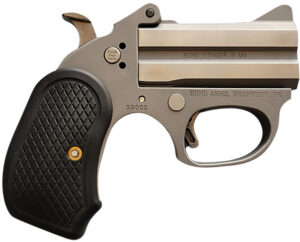 Bond Arms BAHB Honey B 22 LR 2rd Shot 3" Matte Stainless Steel Frame Black Extended B6 Resin Grips