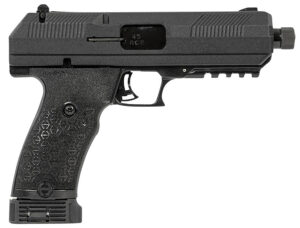 Hi-Point JHP45G2 JHP Gen2 45 ACP 9+1 4.50" Black Steel Threaded Barrel, Black Powder Coated Serrated Steel Slide, Black Polymer Frame w/Picatinny Rail, Black Polymer Grip