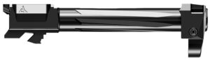 Radian Weapons H0005 Ramjet & Afterburner Combo 9mm Luger Compatible w/Glock 17 Gen5, Fluted Black Stainless Steel