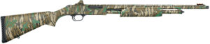 Mossberg 50133 500 Turkey Full Size 410 Gauge Pump 3" 5+1 20" Mossy Oak Greenleaf Vent Rib Barrel & Optics Cut Steel Receiver, Mossy Oak Greenleaf Synthetic Stock, Holosun 407K Red Dot