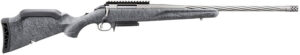 Ruger 46902 American II Full Size 308 Win 3+1 20" Gun Metal Gray Cerakote Spiral Fluted Threaded Barrel & Alloy Steel Receiver w/Picatinny Rail, Gray Splatter Adj LOP Synthetic Stock