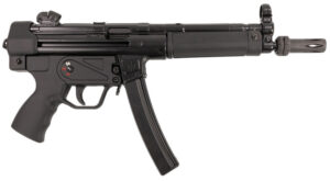MAC 12750004 5 9mm Luger 30+1 8.90" Black Phosphate Steel Threaded Barrel, Black Phosphate Optics Ready Receiver/Frame, Black Grip, Ambidextrous