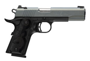 Browning 051992492 1911 Black Label Full Size Frame 380 ACP 8+1 4.25" Matte Stainless Steel Barrel, Northern Lights Cerakote Serrated Steel Slide, Matte Black Polymer Frame, Black Polymer Grip