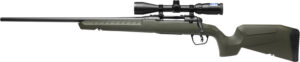 Savage Arms 32190 Axis 2 XP Combo Full Size 25-06 Rem 4+1 22" Black Sporter Barrel, Black Carbon Steel Receiver Drilled & Tapped, OD Green Fixed Synthetic Stock, Weaver 3-9x40mm Scope, Left Hand
