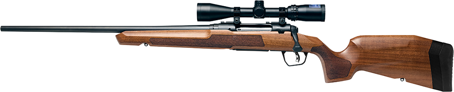 Savage Arms 32269 Axis 2 XP Combo 22-250 Rem 4+1 22" Matte Black Sporter Barrel & Drilled & Tapped Carbon Steel Receiver, Ergonomic Hardwood Stock, Left Hand, Weaver 3-9x40mm Scope
