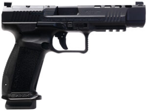 Canik HG6825N Mete SFx 9mm Luger 10+1 5.20" Black Nitride Match Grade Barrel, Black Optic Ready/Serrated Steel Slide, Black Polymer Frame w/Picatinny Rail, Aggressive Texture Grip