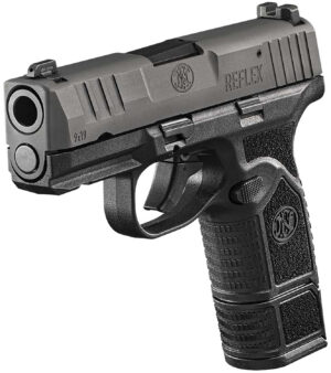 FN 66101420 Reflex 9mm Luger 10+1 3.30" Micro-Compact Frame Black PVD Serrated Steel Slide w/Picatinny Rail Stippled Grip Ambidextrous