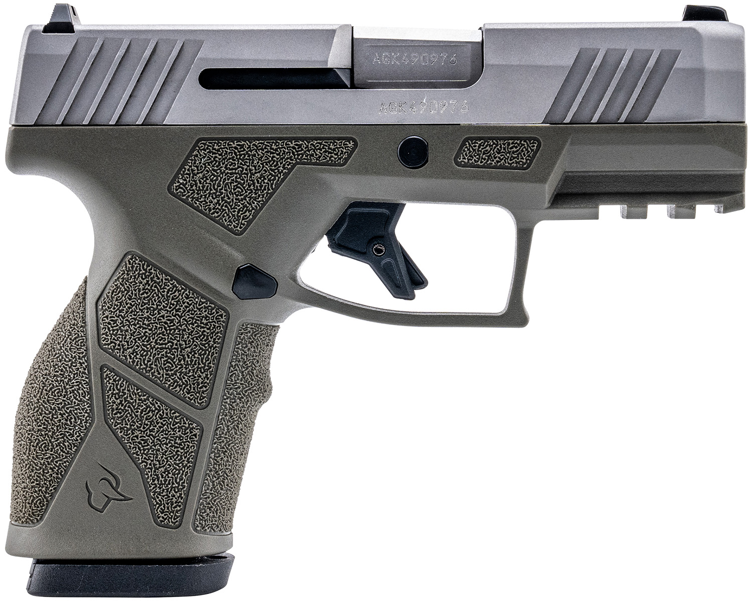 Taurus 1-GX2939O GX2 9mm Luger 13+1 3.37" Matte Stainless Steel Barrel, Matte Serrated Stainless Steel Slide, OD Green Polymer Frame w/Picatinny Rail, Polymer Grip