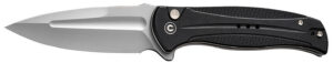 Civivi Knives C23053-3 Incindie  3.48" Folding Spear Point Plain Stonewashed 14C28N Steel Blade, Black Textured G10 Handle