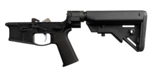 Shield Arms SA-SA15FB SA-15 Complete Lower Receiver Multi Aluminum Black Anodized B5 Systems Bravo for AR-15