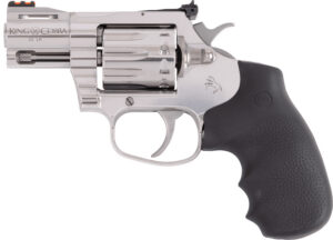 Colt Mfg KCOBRA22SP2RFO King Cobra 22 LR 10 Shot 2" Stainless Vent Rib Barrel, Stainless Cylinder & Frame, Black Rubber Grip