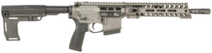 Patriot Ordnance Factory 2171 P15 Constable 300 Blackout 30+1 10.50" M-LOK Handguard, Tungsten Cerakote Aluminum Receiver w/Picatinny Rail, Black Polymer MFT Blade Stabilizer, MFT Grip