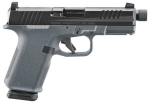 Ruger 19412 RXM  9mm Luger 15+1 4.50" Black FNC Nitride Threaded Barrel & Alloy Steel Optic Ready/Serrated Slide, Stealth Gray Polymer Frame w/Accessory Rail, RMR/RMSc/DeltaPoint Pro Footprint