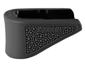 Hogue 18220 Extension Base Pad Fits Glock 42 Compatible w/ 6rd Magazine Black Overmolded Rubber
