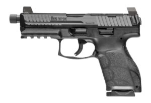 HK 81001231 VP9A1 K Tactical 9mm Luger 10+1 4.70" Black Threaded Barrel, Black Steel Optic Ready/Serrated Slide, Black Polymer Frame w/Picatinny Rail, Textured Grip