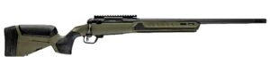 Savage Arms 32633 110 Core Predator Full Size 22-250 Rem 10+1 22" Medium Heavy Fluted Barrel, Arca Rail Forend, Hunter Green AccuStock w/AccuFit V2 Synthetic Stock, Left Hand