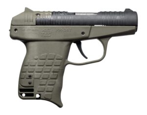 Kel-Tec PR3ATGRN PR-3AT Compact Frame 380 ACP 13+1 2.85" Black Rotating Barrel Shroud, Green Polymer Frame