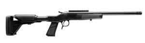 CVA CR4446XP Cascade XP-SB SBR 300 Blackout 1rd 16.50" Matte Stainless Steel Fluted Threaded Barrel & Receiver w/Picatinny Rail, Graphite Black Adj Buffer Tube Synthetic Stock, Black Grip