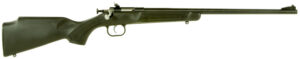 Crickett KSA2240 Youth 22 LR 1rd 16.12" Blued Barrel & Receiver, Fixed Front/Adjustable Rear Peep Sights, Black Synthetic Stock w/11.5" LOP, Rebounding Firing Pin Safety