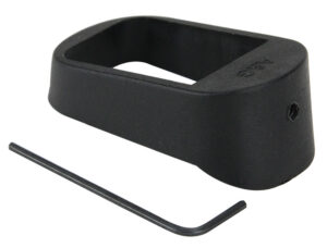 Pachmayr 03850 Mag Sleeve Compatible w/Glock 17/22/31 Mags To Fit Glock 19/23/32 Models, Black Polymer