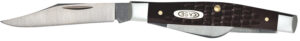 Case 00081 Stockman  Small 2"/1.5"/1.49" Folding Clip/Sheepfoot/Pen Plain As-Ground Stainless Steel Blade/ Brown Jigged Synthetic Handle