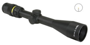 Trijicon 200000 AccuPoint Black Hardcoat Anodized 3-9x40mm 1" Tube Illuminated Amber Triangle Post Reticle
