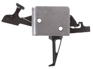 CMC Triggers 91504 Drop-In Two-Stage Flat Trigger w/ 1-3 lbs Draw Weight & Black/Silver Finish