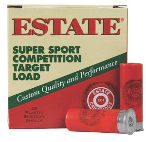 Estate Cartridge SS12H8 Super Sport Competition Target 12Gauge 2.75" 1 1/8oz 8Shot 25 Per Box/10 Case