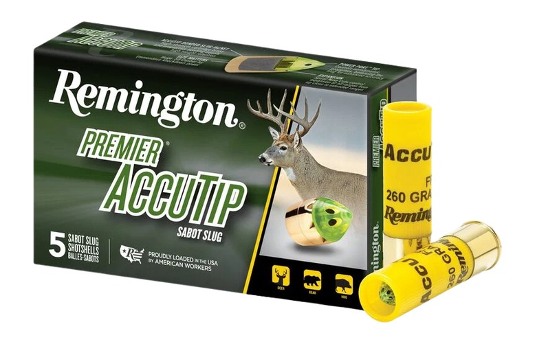 Remington Ammunition 20496 Premier AccuTip 20 Gauge 2.75" Sabot Slug Shot 5 Per Box/ 20 Cs