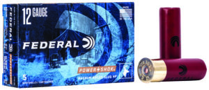 Federal F130RS Power-Shok 12Gauge 2.75" 1 1/4oz Rifled SlugShot 5 Per Box/50 Case
