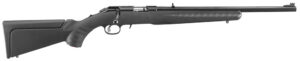 Ruger 8323 American Rimfire Compact 22 WMR 9+1 18" Satin Blued Steel Barrel & Alloy Steel Receiver w/Integral Scope Mount, Black Fixed Synthetic Stock, Right Hand