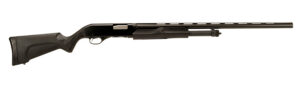 Stevens 22436 320 Field Full Size 20 Gauge Pump 3" 5+1 26" Matte Black Vent Rib Barrel, Matte Black Aluminum Receiver, Fixed Matte Black Synthetic Stock, Ambidextrous